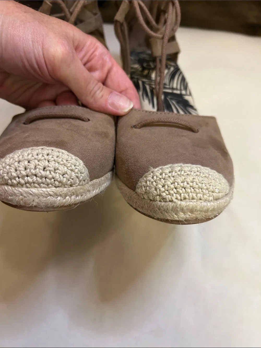 Dolce Vita Brown Lace-Up Espadrille Wedges